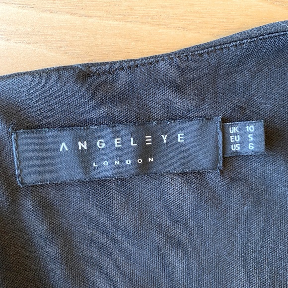 ANGEL EYE Black Aline V-neck Midi Dress - Picture 3 of 7